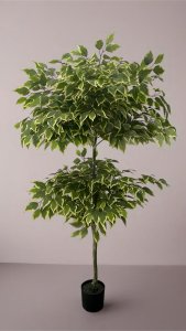 Artificial Two Story Ficus Tree