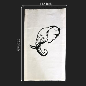 African Elephant - Fabric Paint