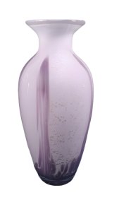 white and puple colour vase