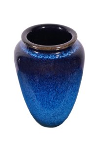 Black & blue vase