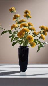 Black vase