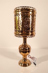 Hand made Brassware table lamp small