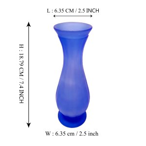 Art Glass Vase Cobalt Blue Bud