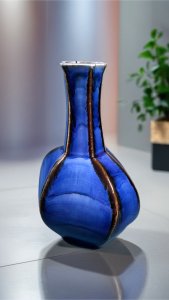 BLUE TO PURPLE PORCELAIN VASE