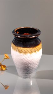 Textured White vase