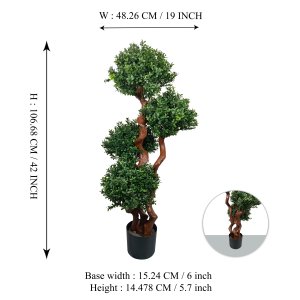 UV-Boxwood Topiary in Pot