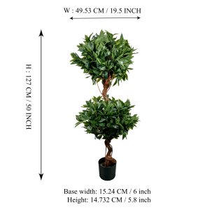 Luarel Leaf Topiary in Pot