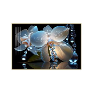 Crystal porcelain painting