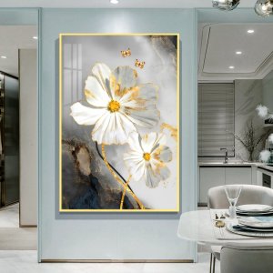 Crystal porcelain painting