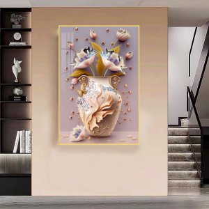 Crystal porcelain painting