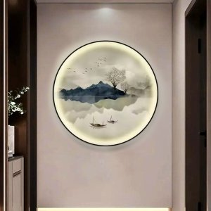 Crystal porcelain painting