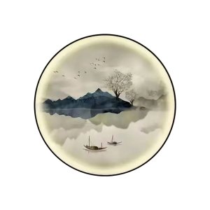 Crystal porcelain painting