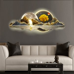 Crystal porcelain painting