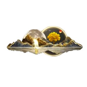 Crystal porcelain painting