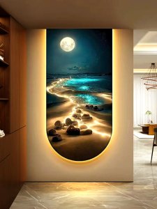 Crystal porcelain painting