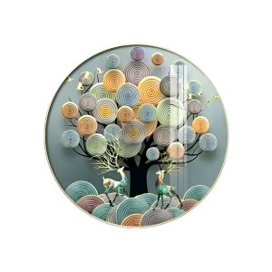 Crystal porcelain painting