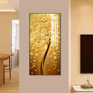 Crystal porcelain painting