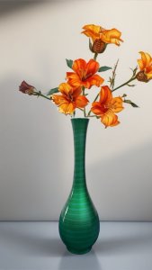 Green vase