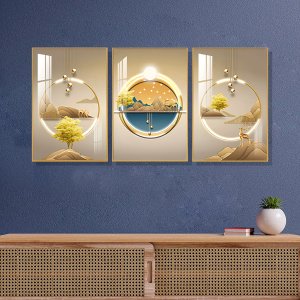 Crystal porcelain painting