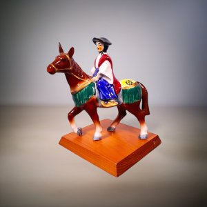 Horse Rider - ceramic ornament