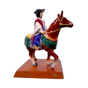 Horse Rider - ceramic ornament