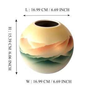 Kutani ware Akebono vase