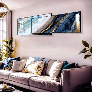 Crystal porcelain painting
