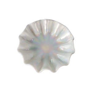 Vintage lusterware shell bowl