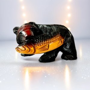 Japanese Wooden Carved Ainu Bear