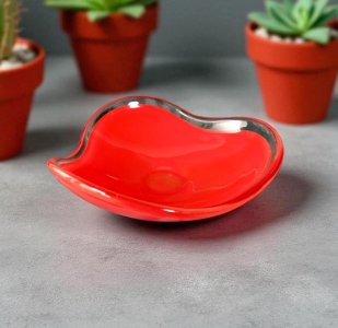 ART glass bowl FLAME ORA
