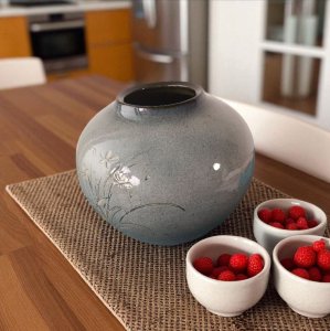 Art Floral Pottery Vase