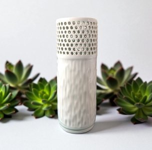 Ceramic Handicraft White Vase