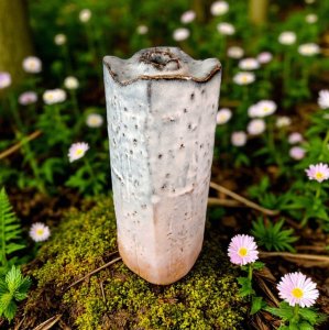 Lisa Hammond Octagonal Stoneware Vase