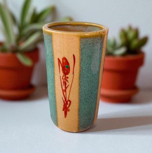 Pottery Tumblers Glasses Vase