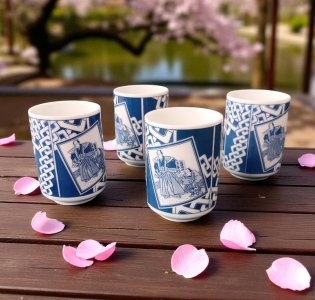 Sumo Wakanohana Takanohana Takanonami Teacup