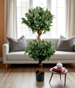Luarel Leaf Topiary in Pot