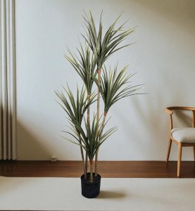Plastic Dracaena Tree in pot