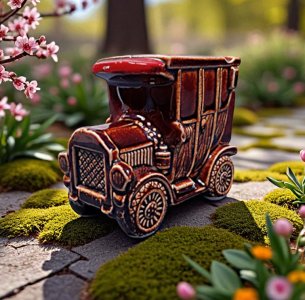 Ceramic Antique Car