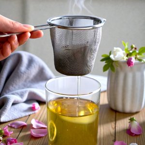 Stainless Steel Basket Strainer With Handle